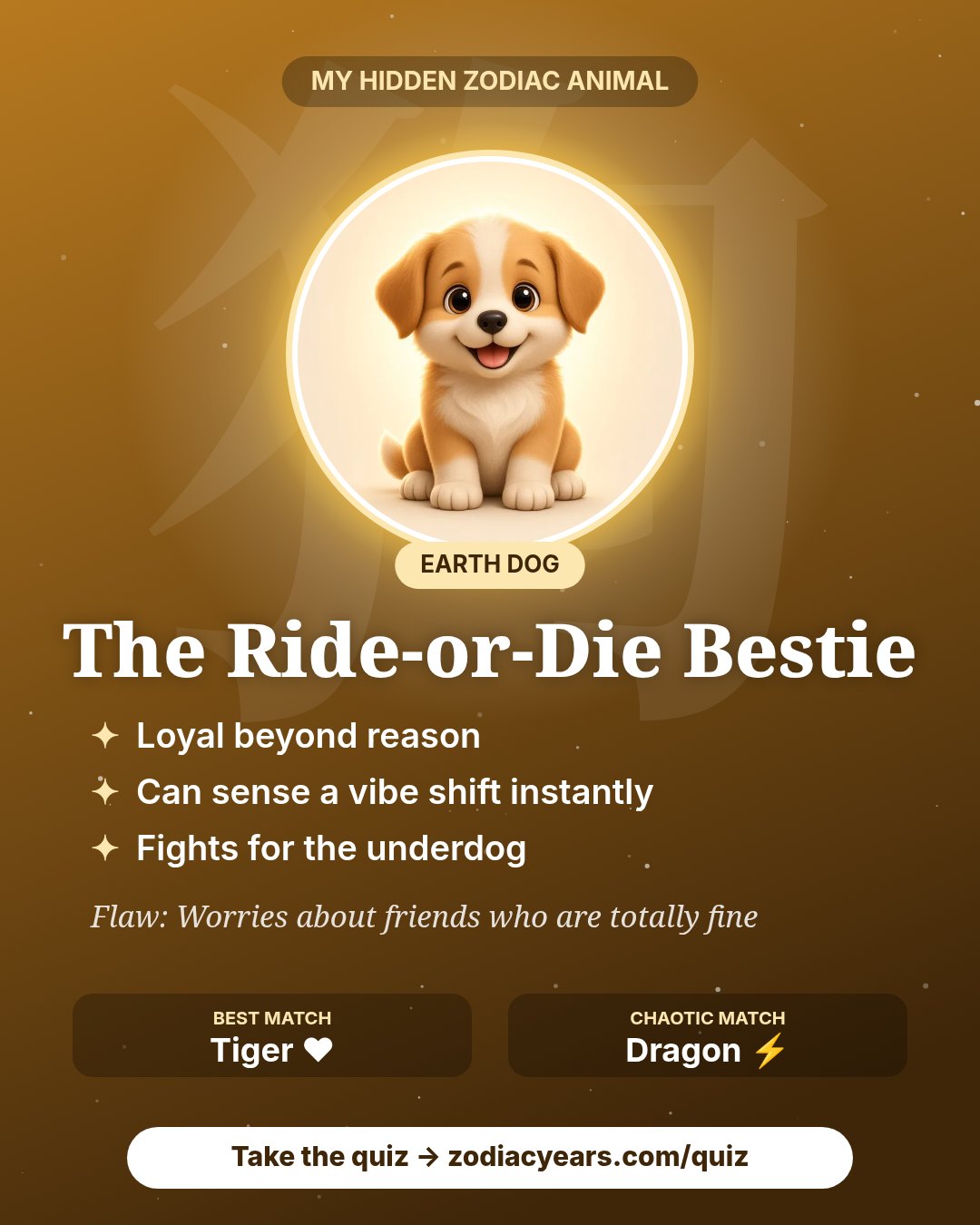 The Ride-or-Die Bestie result card