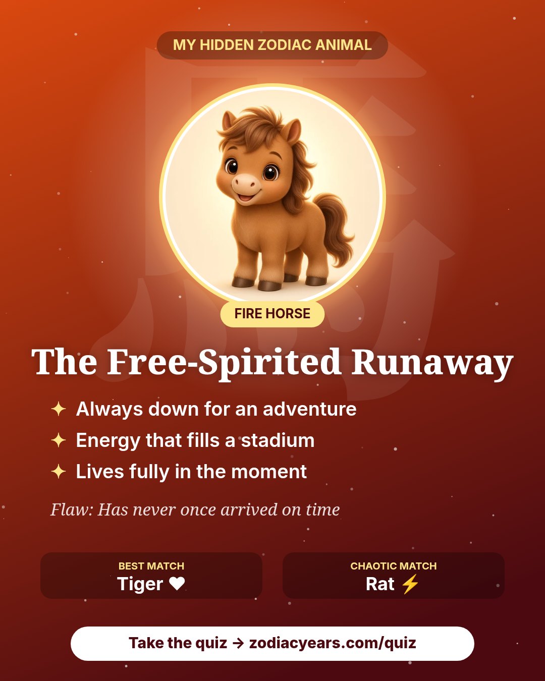 The Free-Spirited Runaway result card