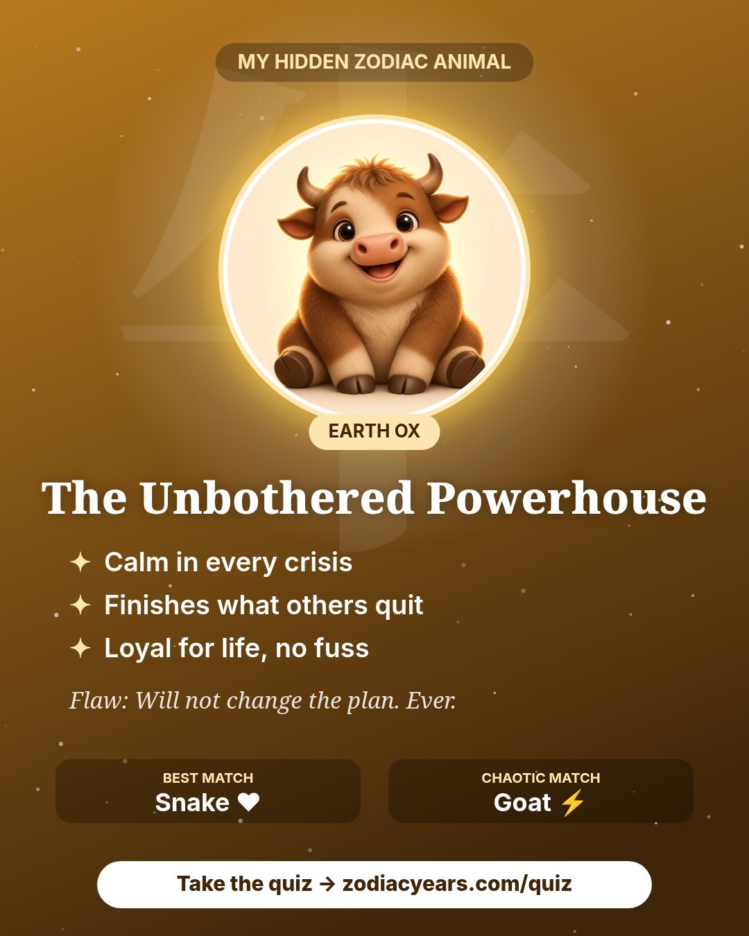 The Unbothered Powerhouse result card