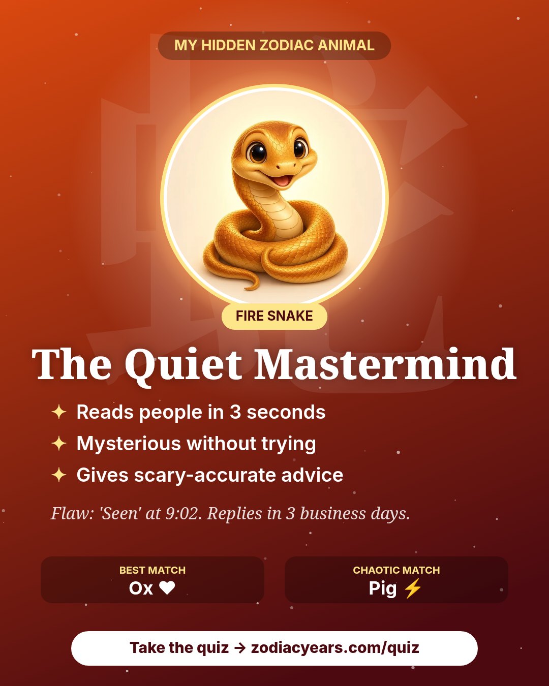 The Quiet Mastermind result card